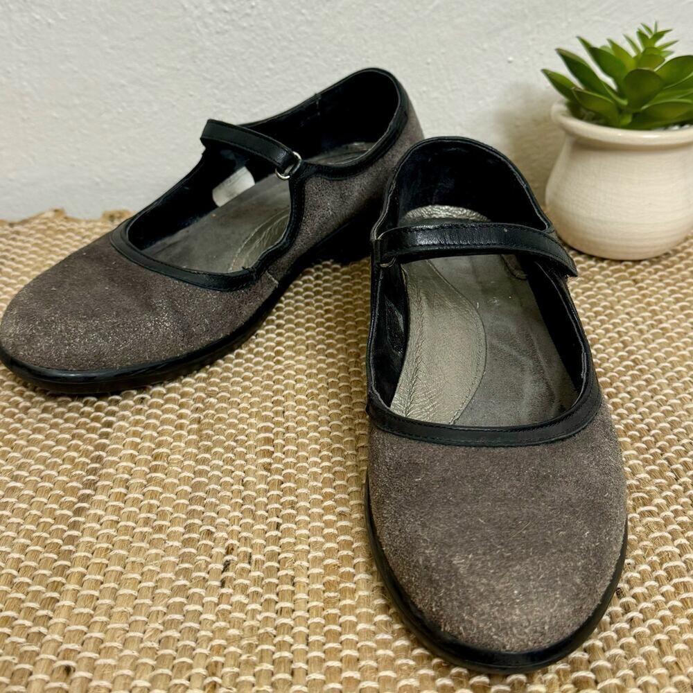 NAOT Mary Jane Leather Pumps Shoes Gray 36 | US 5.5